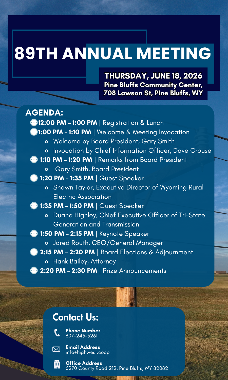Annual Meeting Agenda