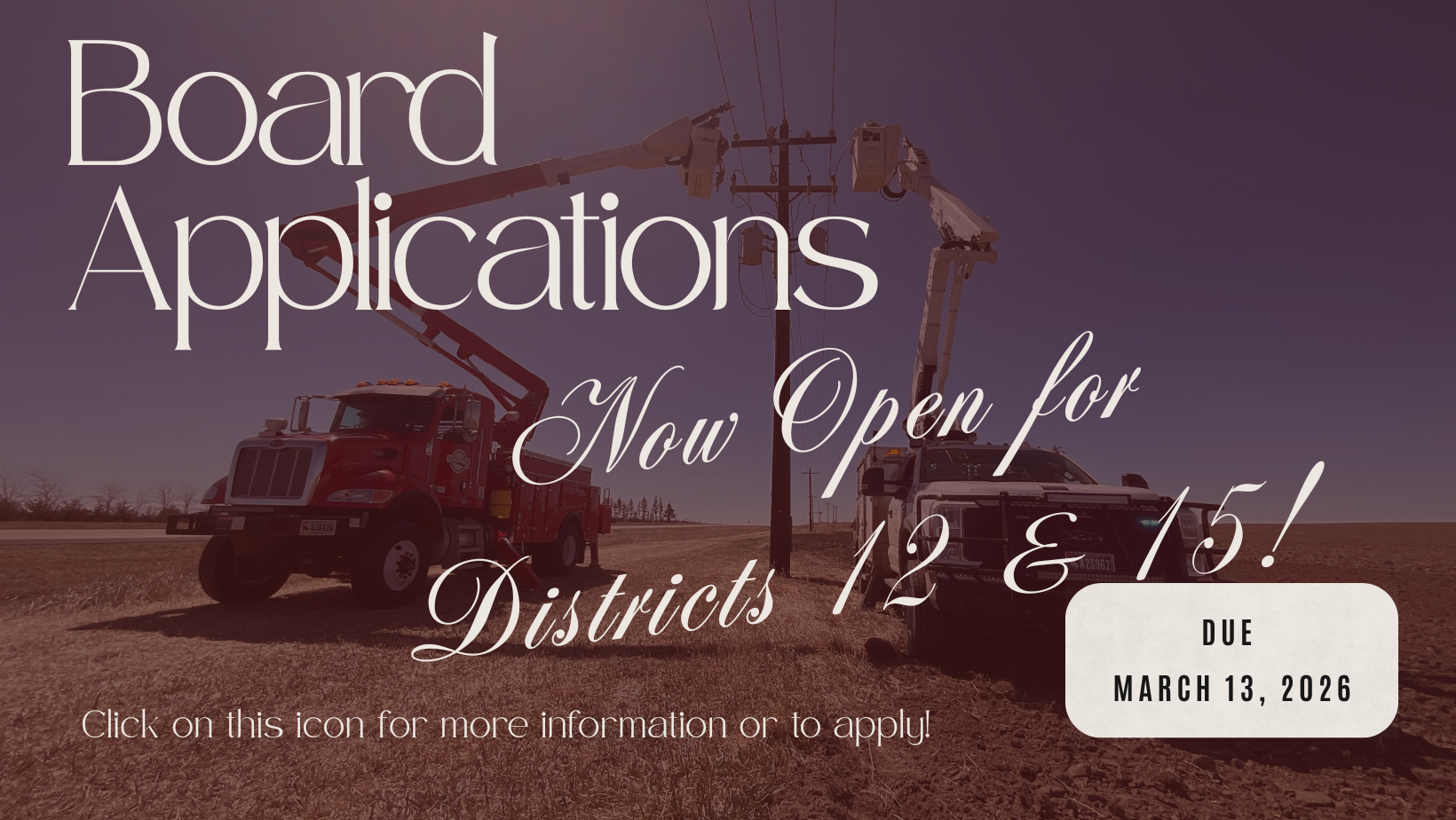 Board applications open